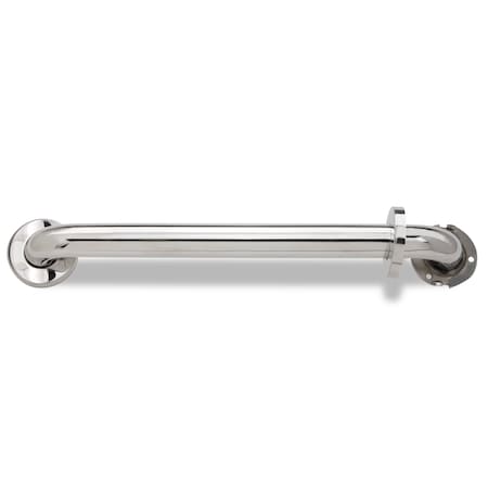 Keeney Mfg Smooth 1.25 x 18" Straight Polished Stainless Steel Grab Bar, 18.00" L, Stainless Steel PP1902PS